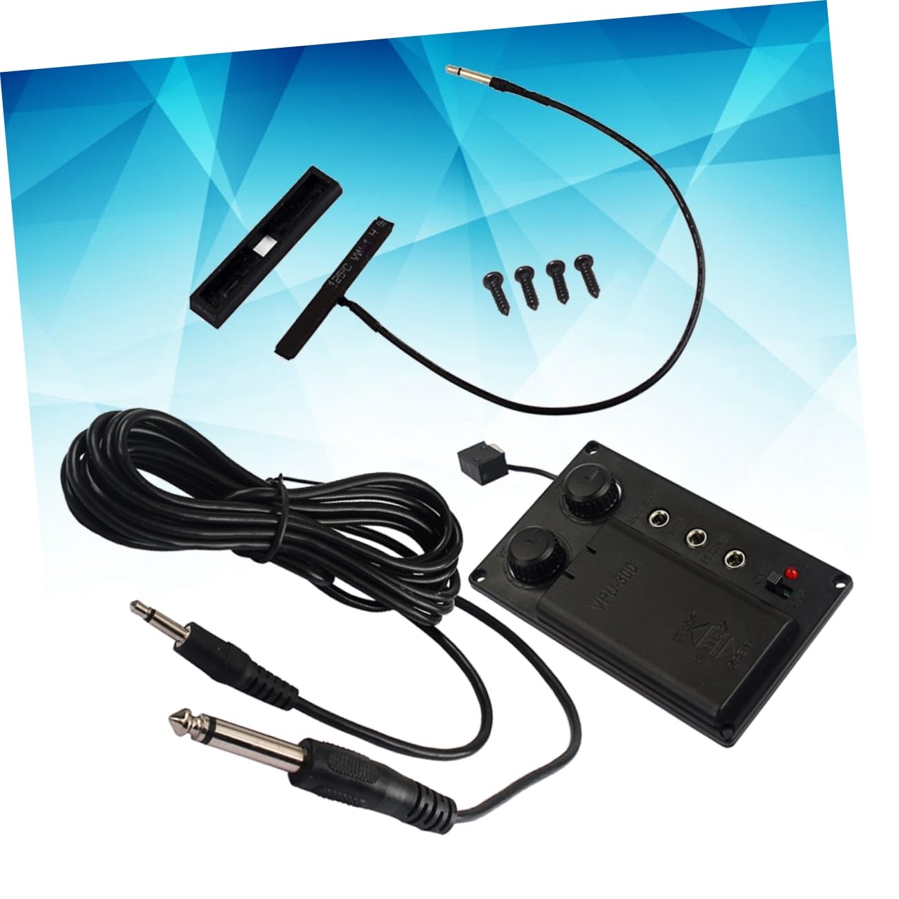 SUPVOX 2ensembles Égaliseur Silencieux Pour Violon Électrique Avec Câble De Sortie Accessoire Piezo Prépampli Léger Et Portable Pour Parfait
