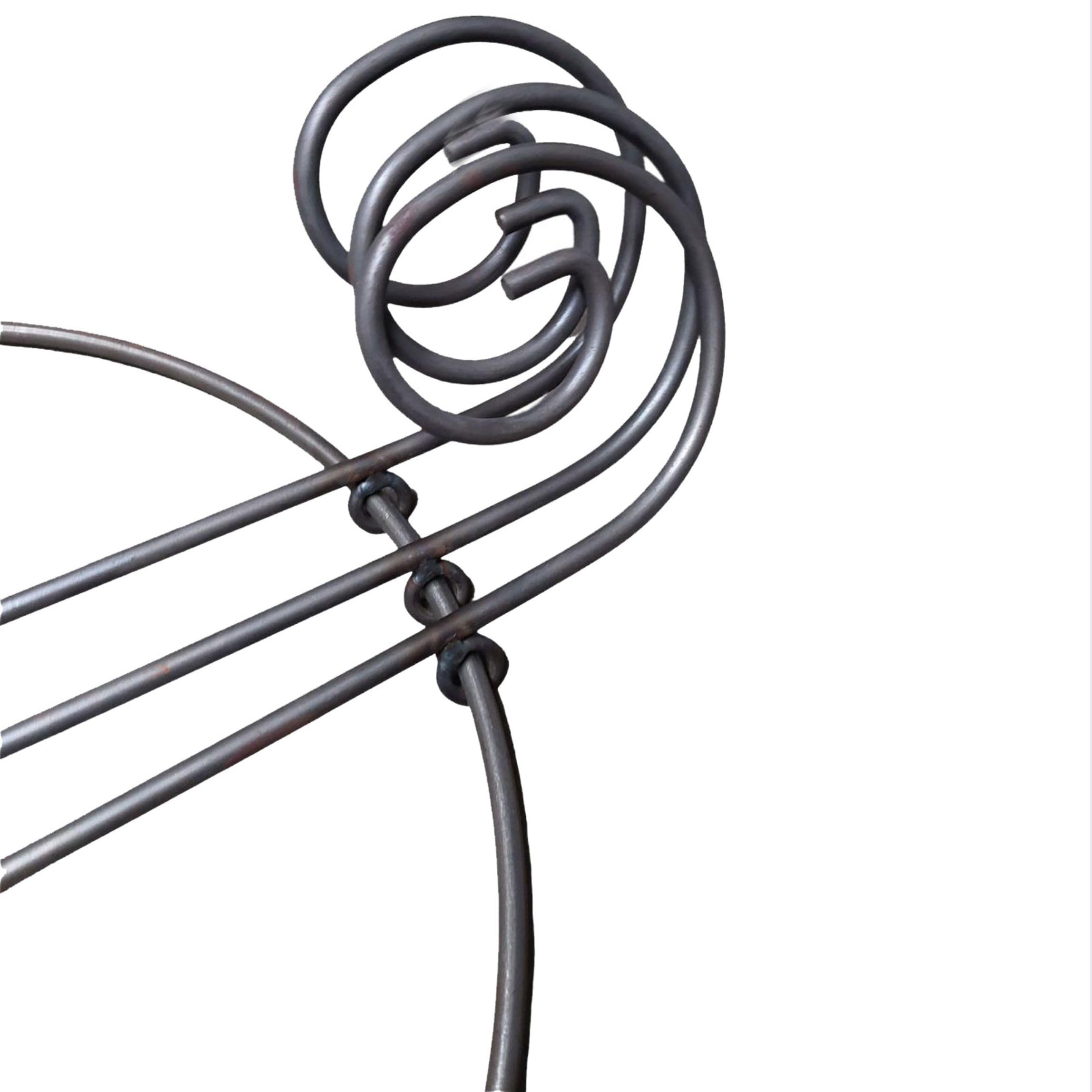 Staudenhalter - Rankhilfe rund 40cm massiv in Volleisen 8mm für Hortensien - Rosen, Gartendeko Pflanzenstütze