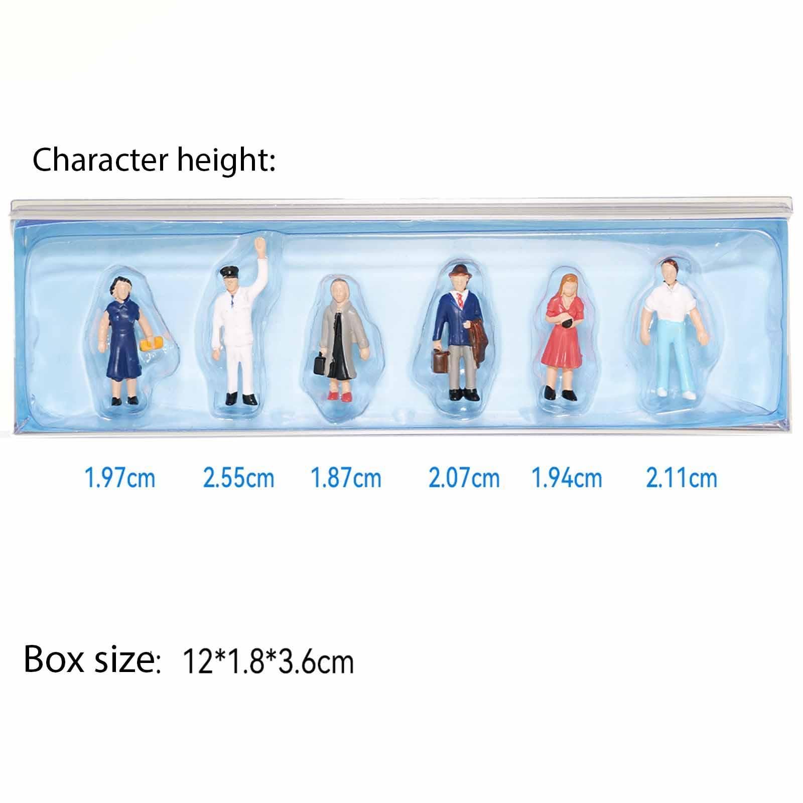Set di 6 Miniature in Ho (1/87) per Case delle Bambole E Parchi.