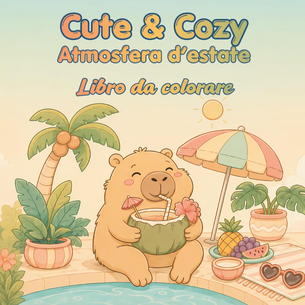 Cute & Cozy – Atmosfera d’estate: Libro da colorare per bambini: Sole, spiaggia e piccole avventure estive (Cute & Cozy - Libri da colorare)