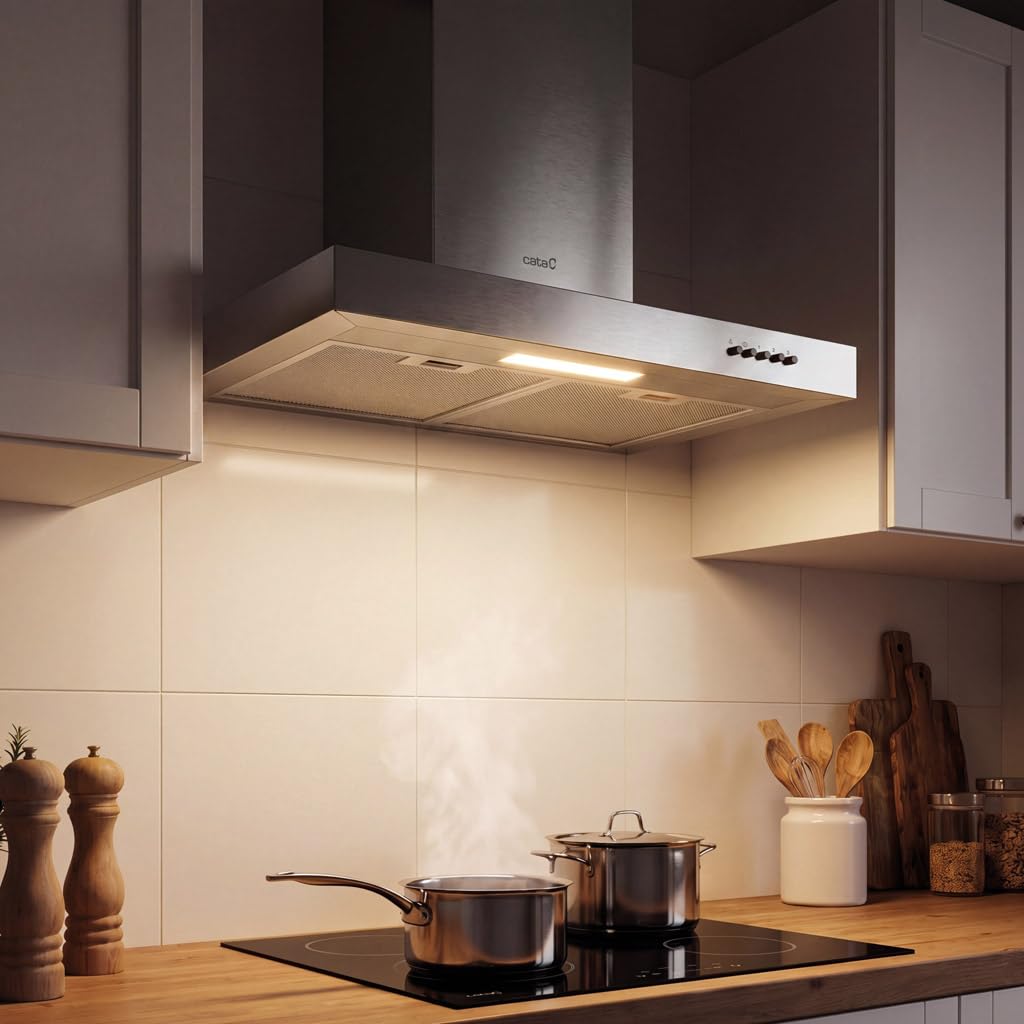 Campana Extractor Decorativa Cata ST-6010 X 3 Niveles LED Acero Inoxidable