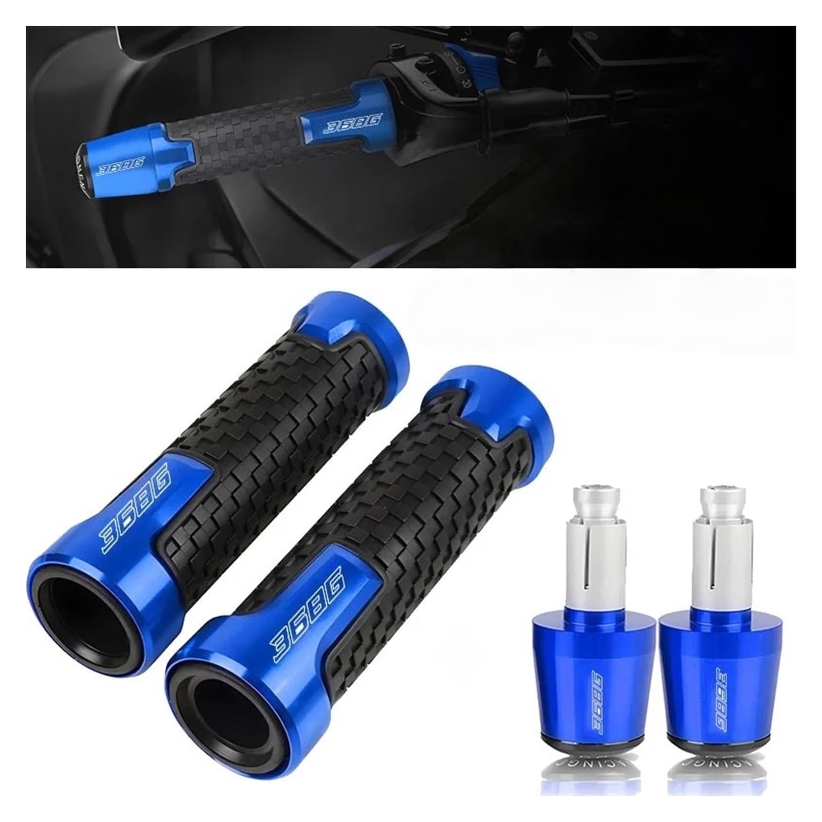 Motorrad Hand Griffe Lenkergriffe Für ZONTES 368G Motorradzubehör 7/8''22mm Lenkergriffe Enden Rutschfester Griff