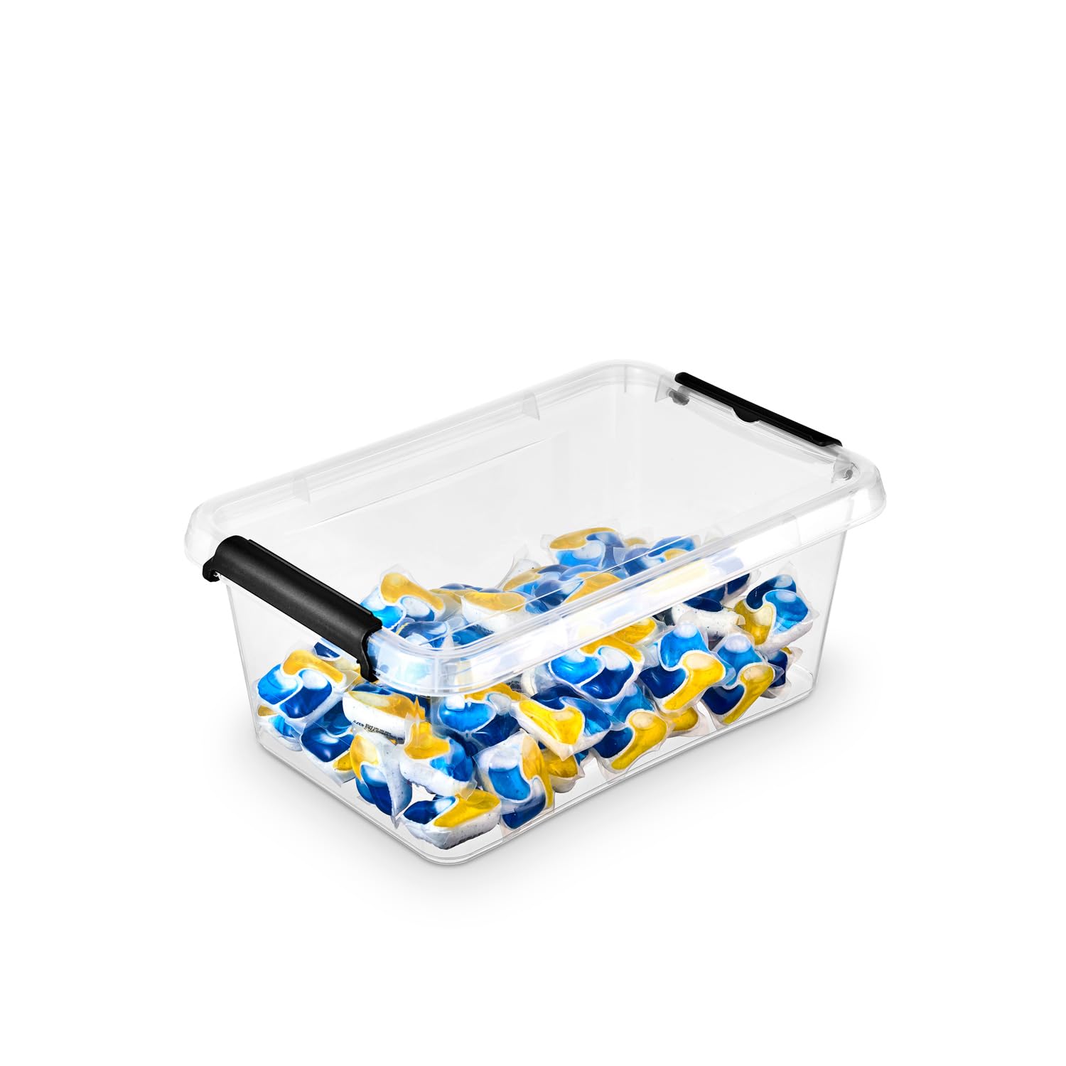 Lot De 4 Boîtes De Rangement Empilables Avec Couvercle, Avec Couvercle, Pour Étagères, Cuisine