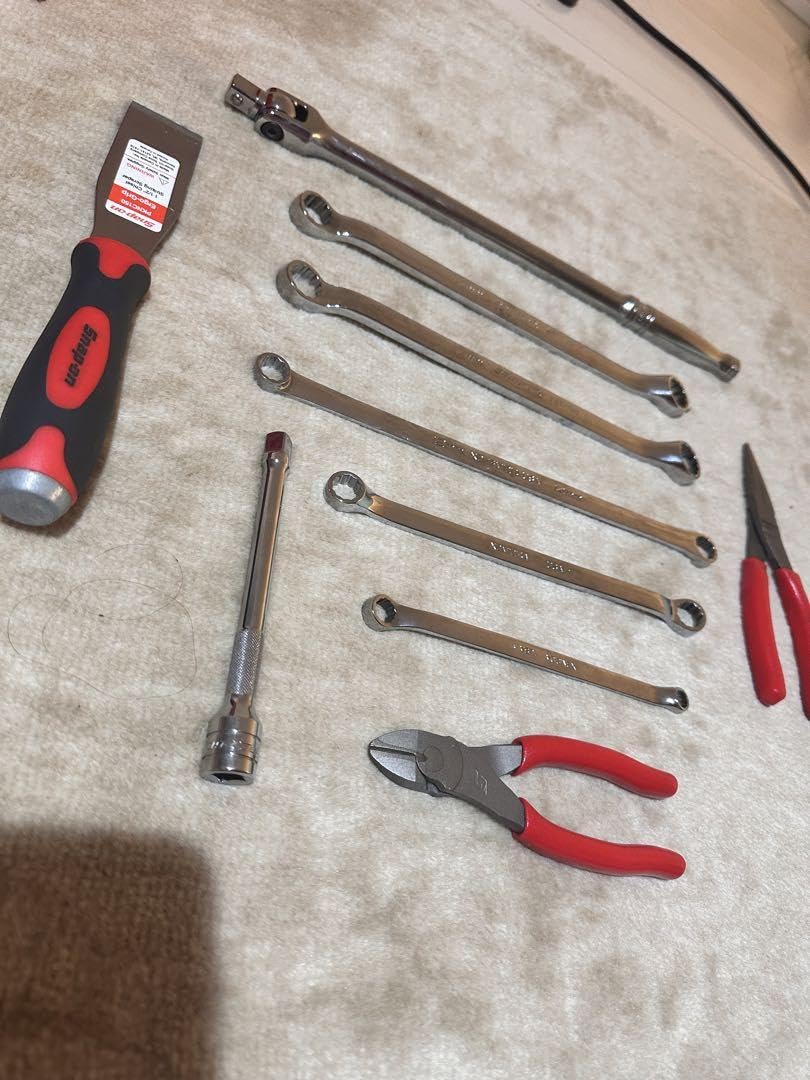 Amazon.co.jp: Snap on工具 メガネレンチset エクステンション付セット  