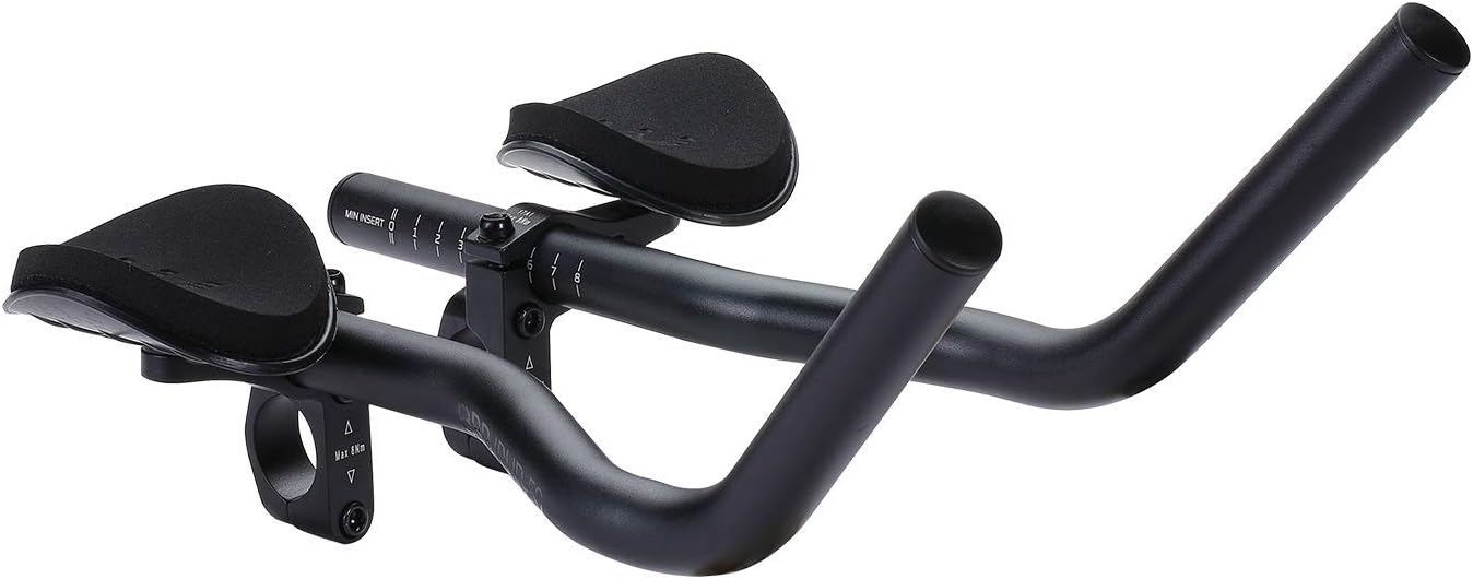 BBB Cycling Aero Bars Aluminium Two-Piece Tri Bars Black 26/31,8 mm Bike Handlebar AeroBase BHB-52