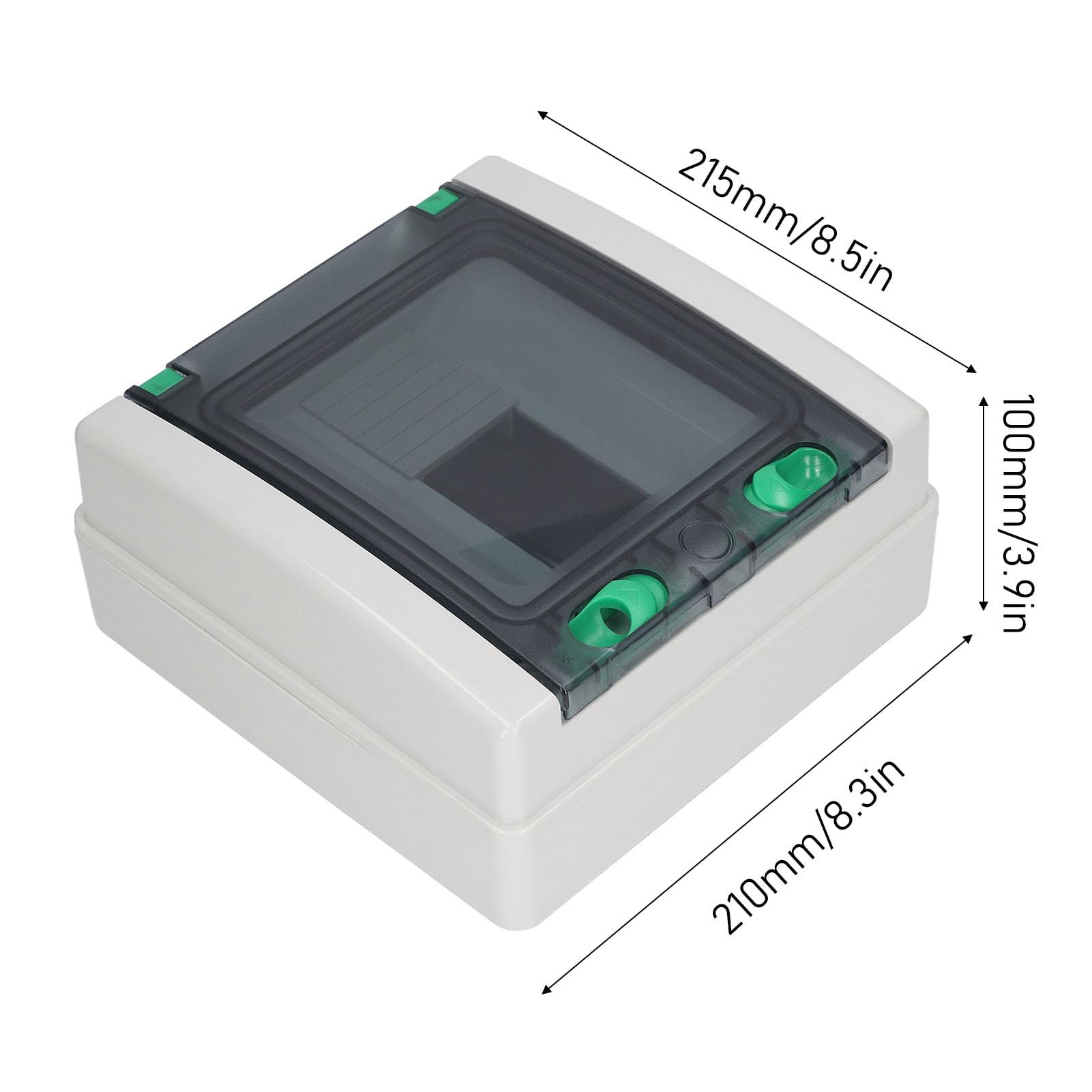 IP65 Wasserbeständiger 8-Wege-Verteiler-Anschlusskasten, Transparente Abdeckung, Schlagfestigkeit, Einfache Installation, für den Außen- und Innenbereich, mit Spezifikationen