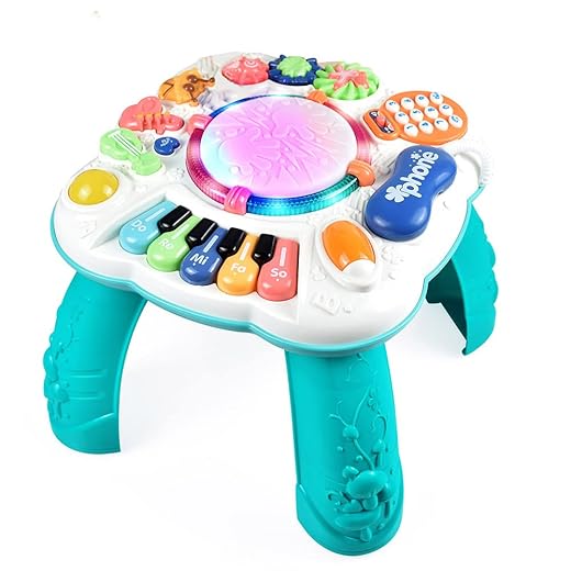 Baby Toy- Engaging Baby Activity Center for 6 12 18 Months Old- Safe, Sturdy, and Fun (11.8 x 11.8 x 12.2 inches)