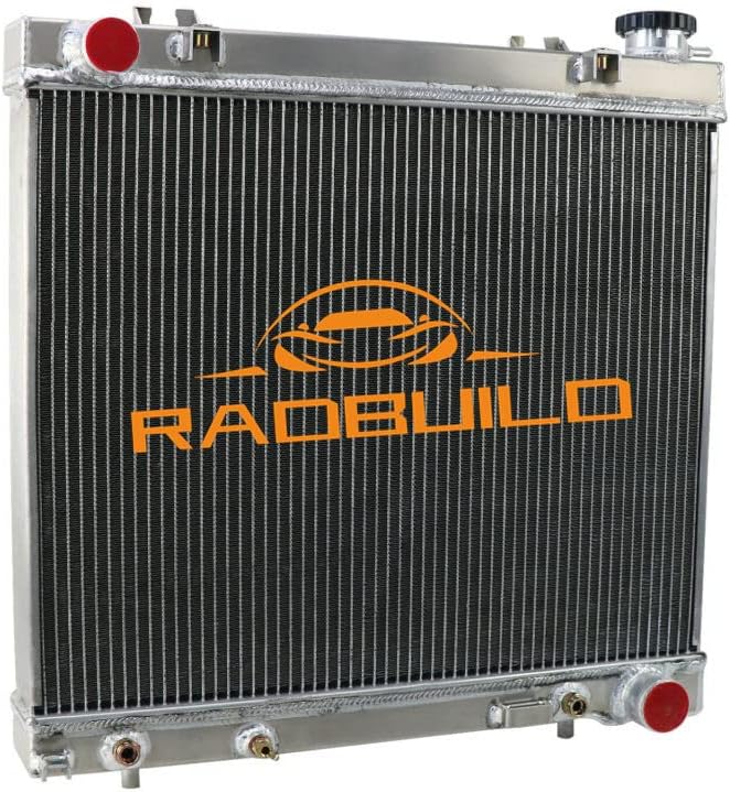 3 Row Aluminum Radiator For 2005-2012 Dodge Dakota & 2006-2009 Mitsubishi Raider 2011 Ram 3.7L V6/4.7L V8 GAS FLEX, 3 Row radiator