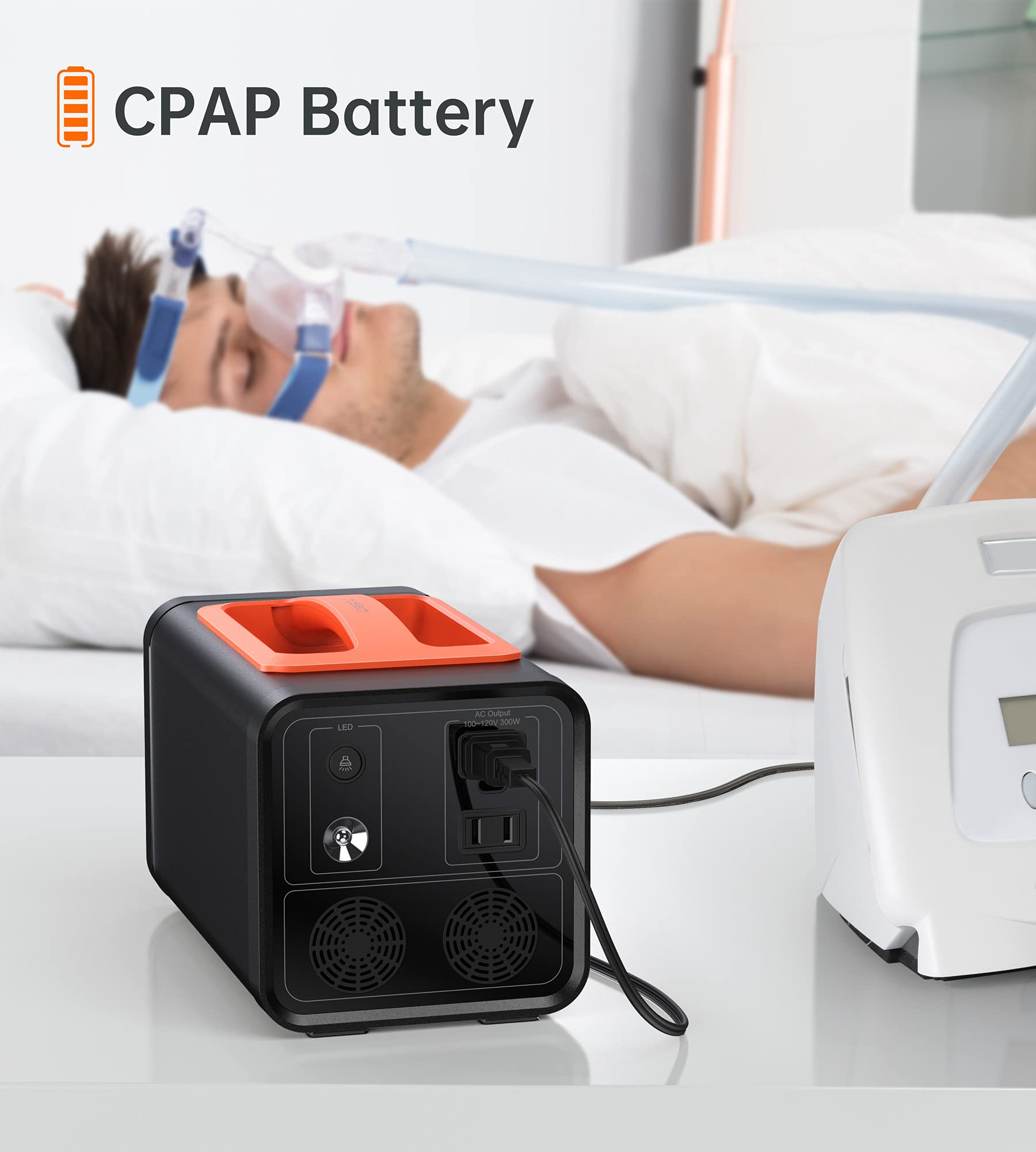 Generateur portable 300W groupe électrogène solaire incluant une batterie de secours avec prise CA/CC, prise de voiture 12V et port PD pour le camping en pleine air ou pour des urgences en extérieur