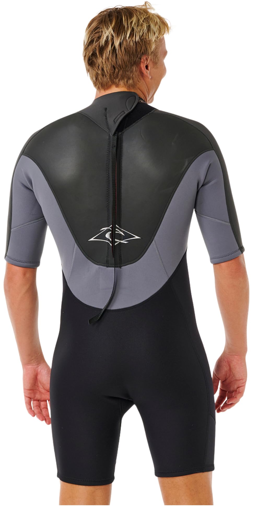 Rip Curl 2026 Hommes Omega 2mm Back Zip Shorty Combinaison Néoprène 128MSP - Grey