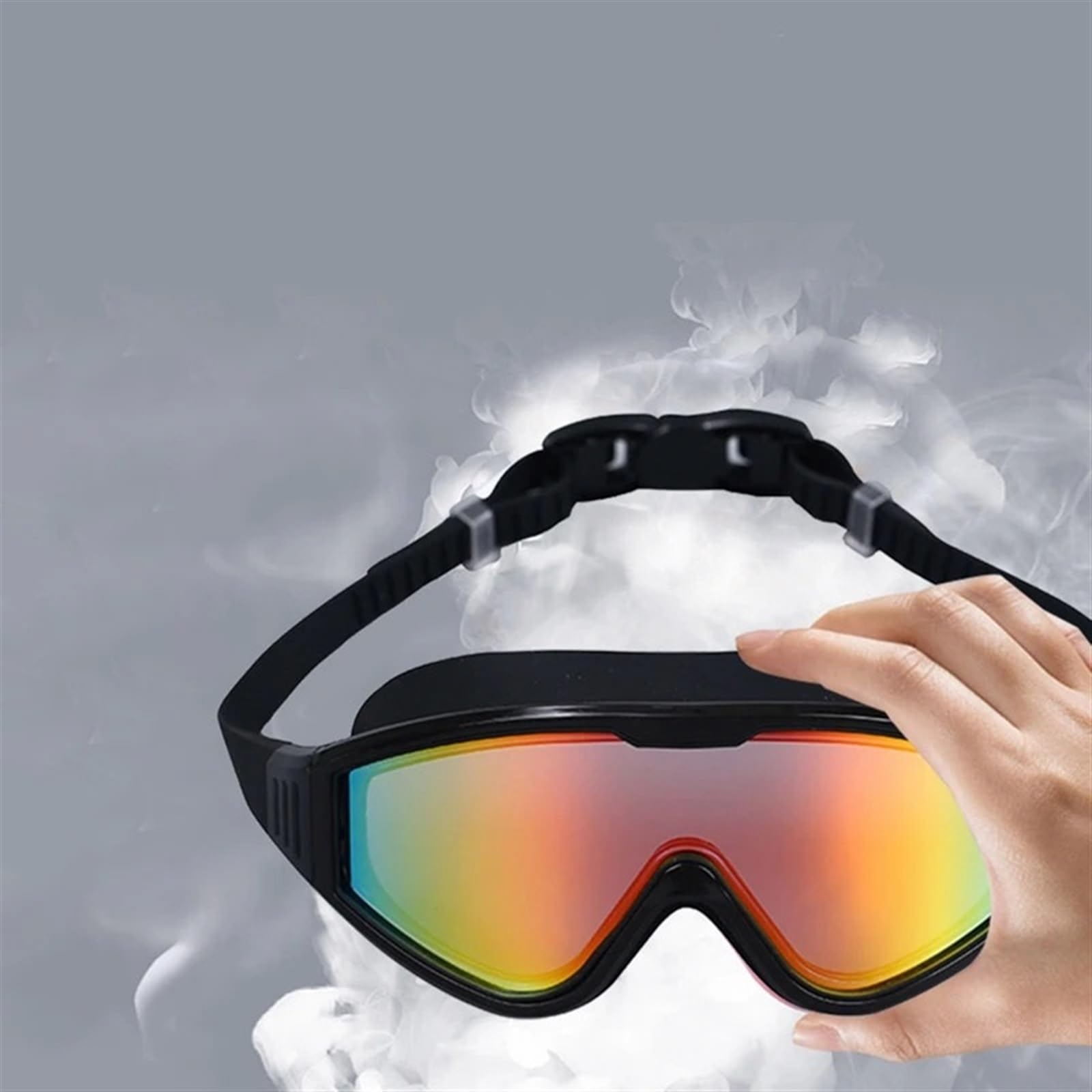 Anti-Beschlag-Schwimmbrille mit polarisierter Linse, auslaufsicher, Weitsicht, for Erwachsene und den Einsatz im Pool Schwimmbrille