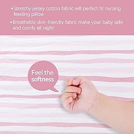 Bassinet Sheets Fit for Delta Children Sweet Dreams Bassinet, 2 Pack, 100% Jersey Knit Cotton, Breathable and Heavenly Soft