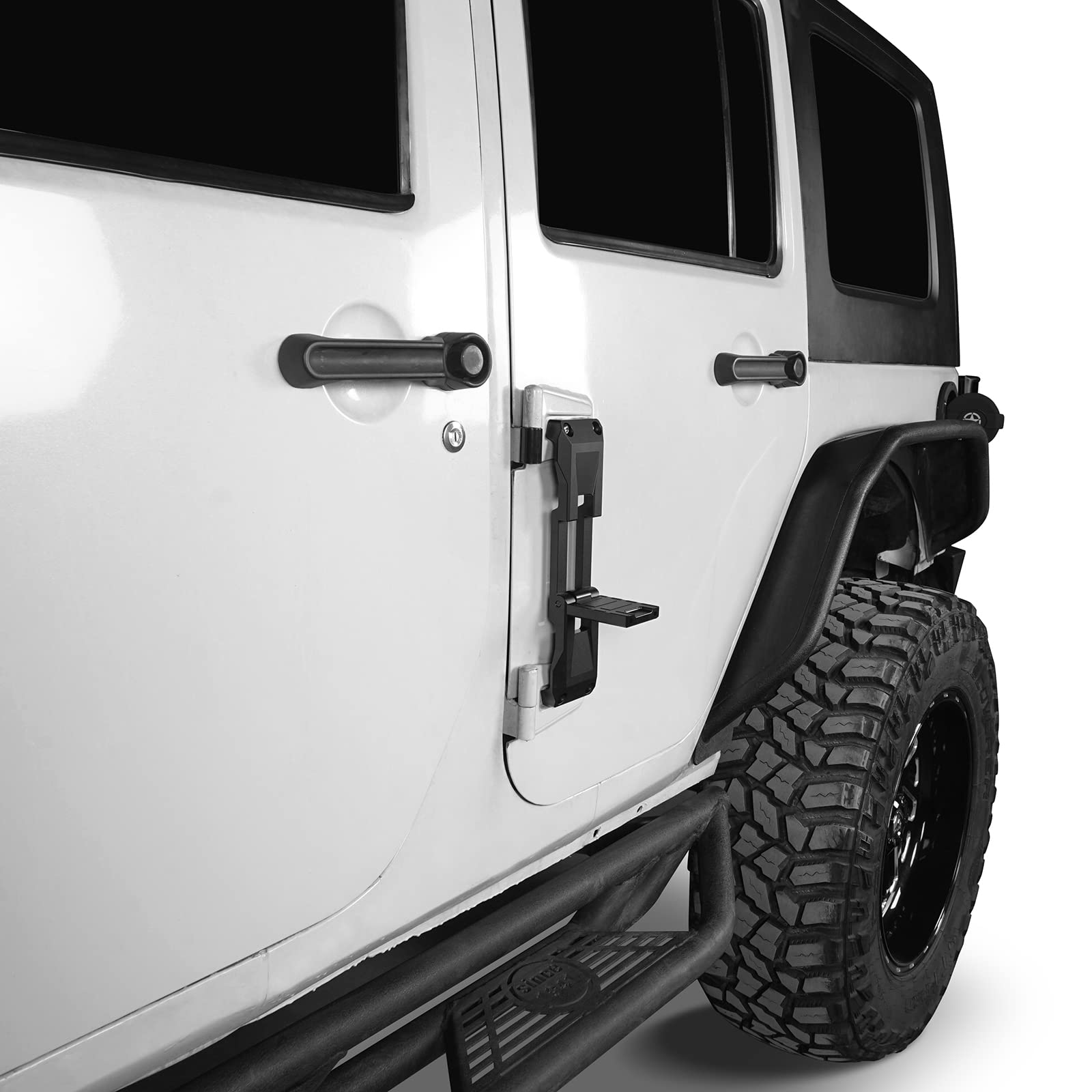 Amazon | Hooke Road ラングラー ドアヒンジ ステップ アルミニウム