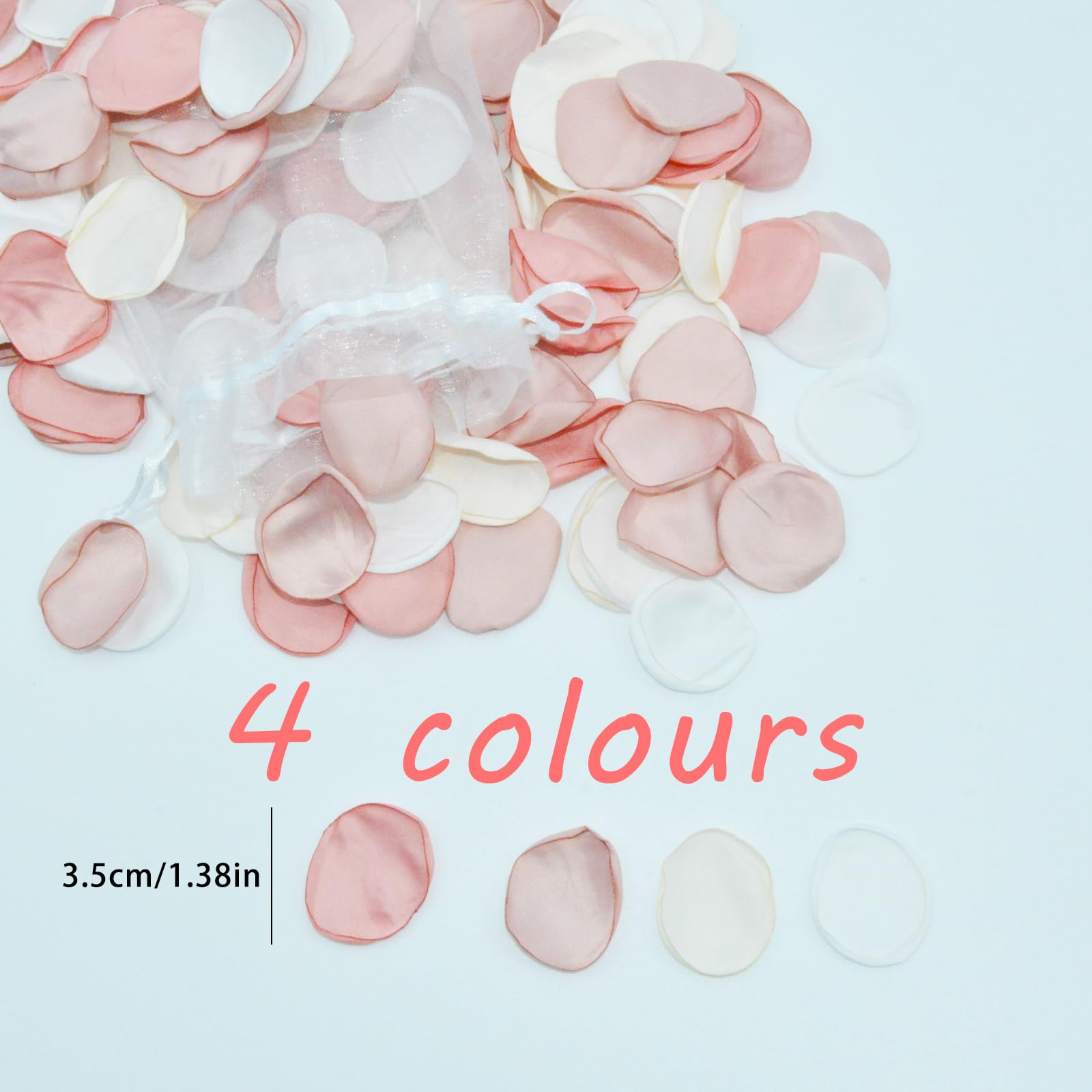 Vsosfiza 200 Stück Seiden Rosenblätter Burgunder - Wiederverwendbar Für Hochzeit & Dekoration