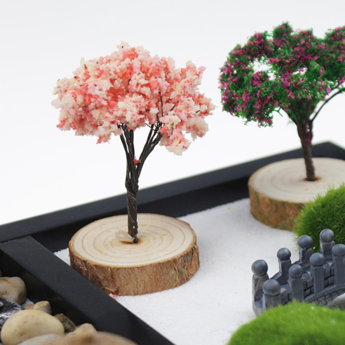 Adorno de Arenero de Jardín Zen, Mesa Oficina, Tablero Negro