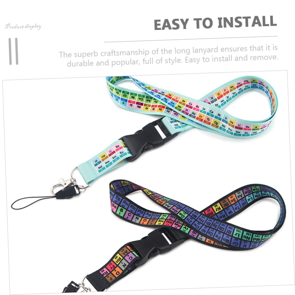 UKCOCO Cuerda Decorativa Para Teléfono Lanyard Multifuncional Antipérdida Compatible Con Cámaras Y Móviles Brillantes Y Cómodos Para 2 Piezas X 5