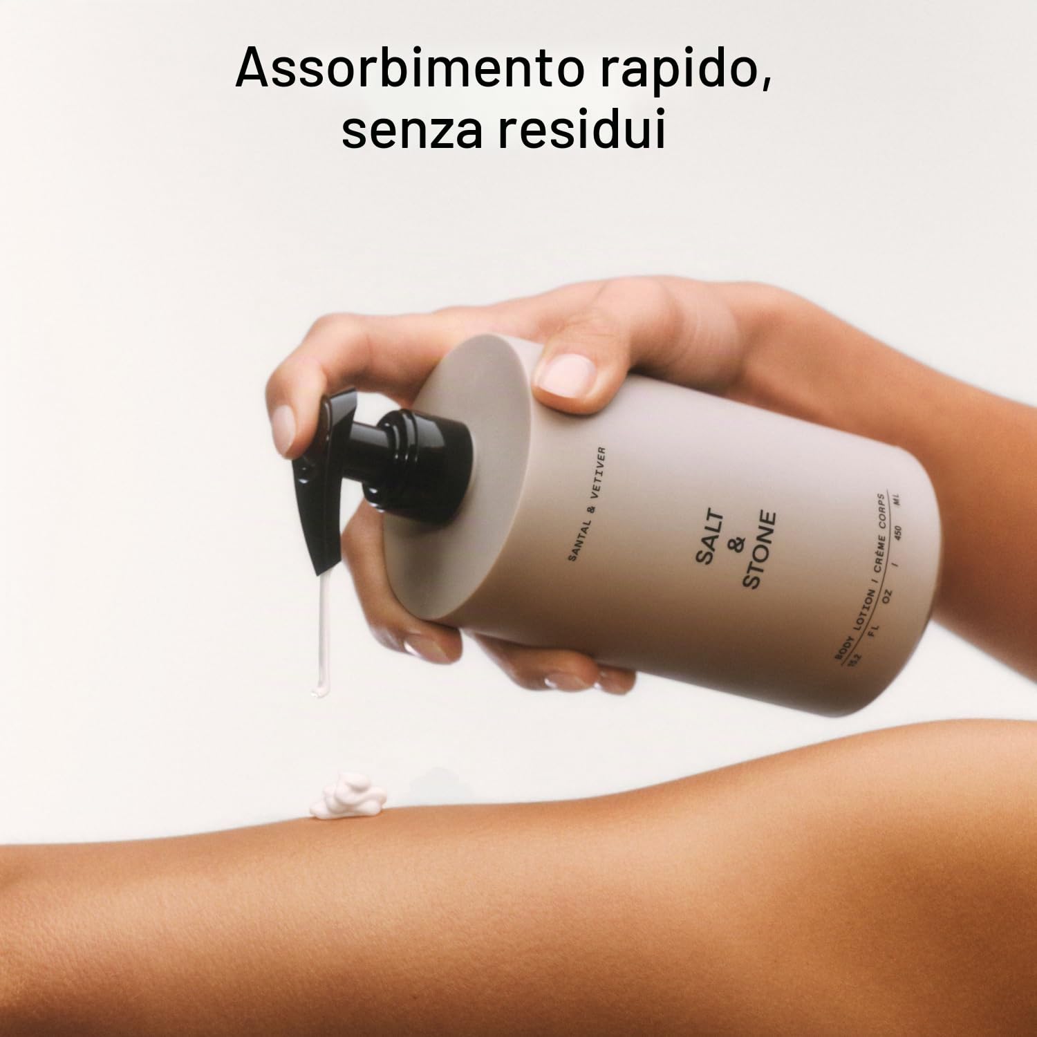 Salt & Stone Lozione Corpo Per Donna E Uomo | Lozione Per Il Corpo Profumata Per Uso Quotidiano | Idrata, Nutre E Ammorbidisce La Pelle | Ripara La Pelle Secca | Rapido Assorbimento | Vegano E Cruelty