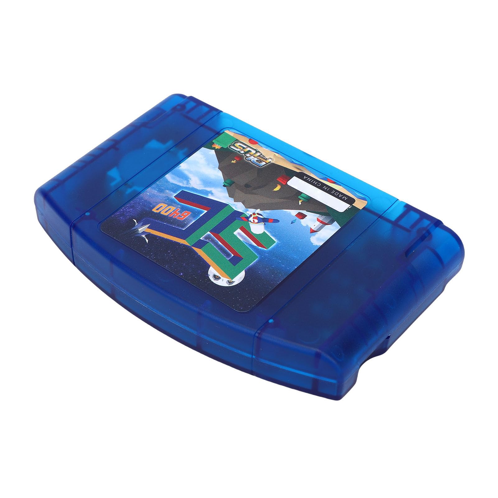 LICAEVEY Cartucho Flash de Código Abierto para Consola de Juegos N64 Tarjeta de Lectura Rápida Cartucho de Juegos Retro HD con Tarjeta de Memoria Pequeña de 16 GB con Copia de Seguridad de (azul