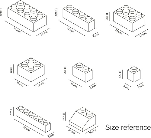 Miniatura 3 de EKIND Juego de ladrillos de construcción educativos clásicos de 2 x 2 con formas regulares, compatible con todas las principales marcas, cultiva la