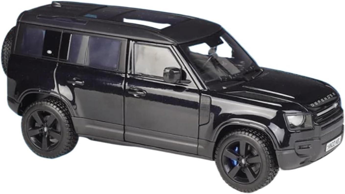 Diecast Model Car 1:24 for Land Rover Defender 110 SUV Alloy Car Model Simulation Scale Metal Model Ornaments Collection Metal Motor Vehicles(Black)