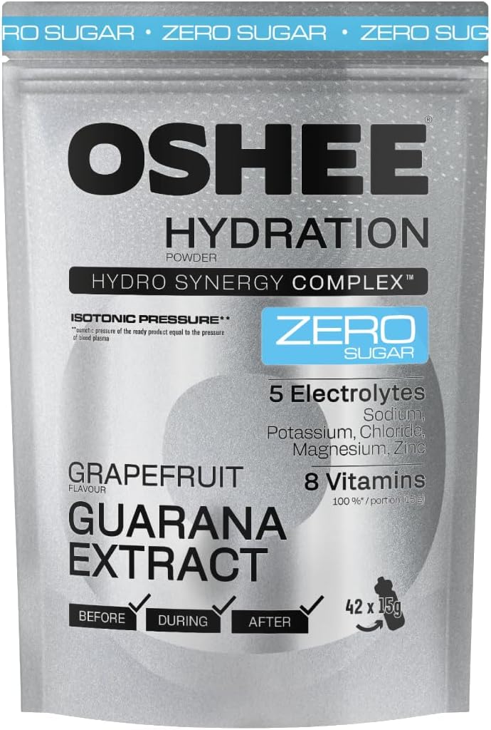 OSHEE Hydration Zero Sugar, порошок «Грейпфрут и гуарана», 630 г