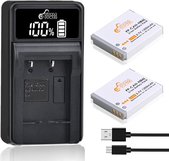 Pickle Power NB-6L NB-6LH Batteries and LED Battery Charger Replacement for Canon PowerShot SX530 HS, SX710 HS, SX700 HS, SX610 HS, SX600 HS, SX540 HS, SX510 HS, SX500 is, SX280 HS, SX270 HS, D30, S90
