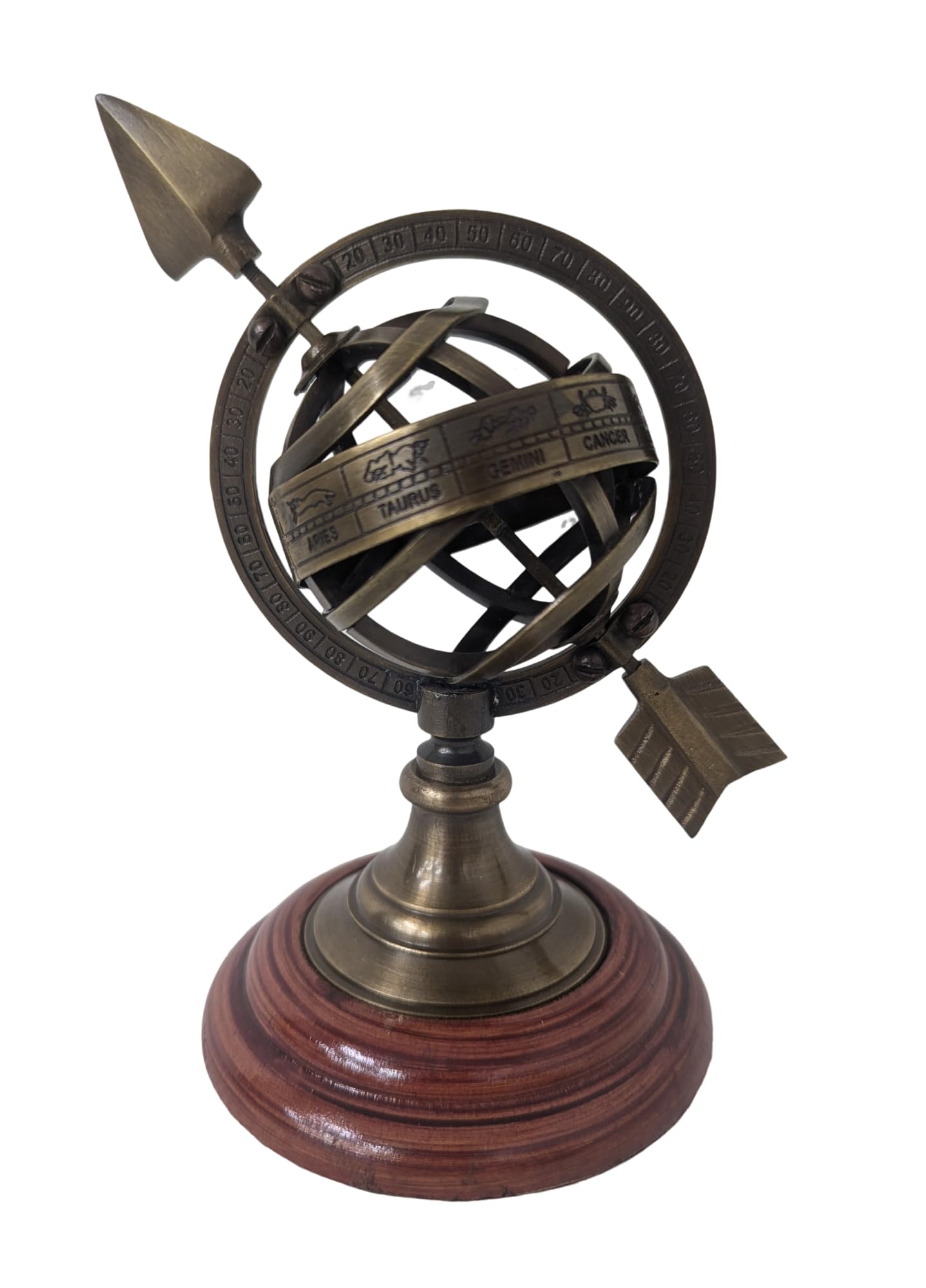 額装品 古版画 1750年 T.KITCHIN 「アーミナリ天球儀」渾天儀 美品