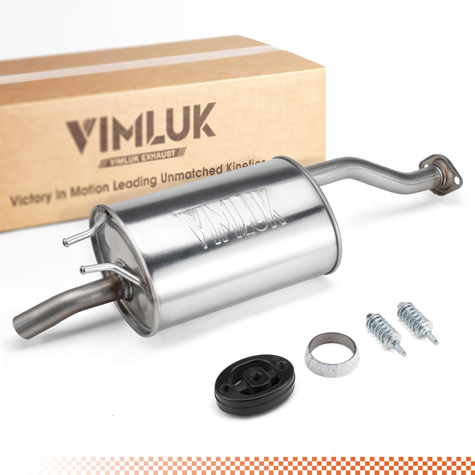VIMLUK Stainless Steel Exhaust Muffler – Compatible with 2012-2015
