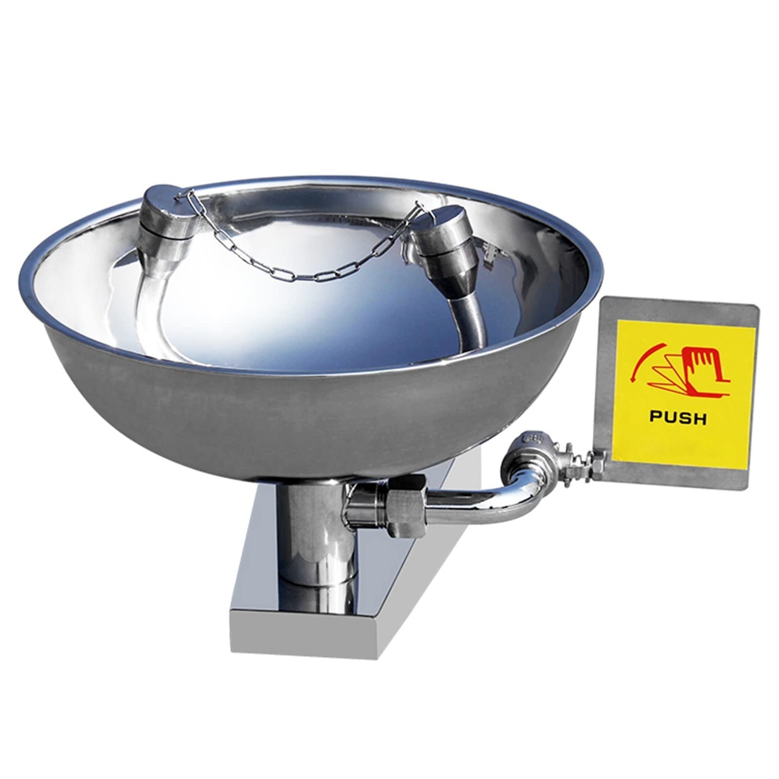 Buy JZLF Emergency Eye Face Washing Eye Wash Station Wall Stainless