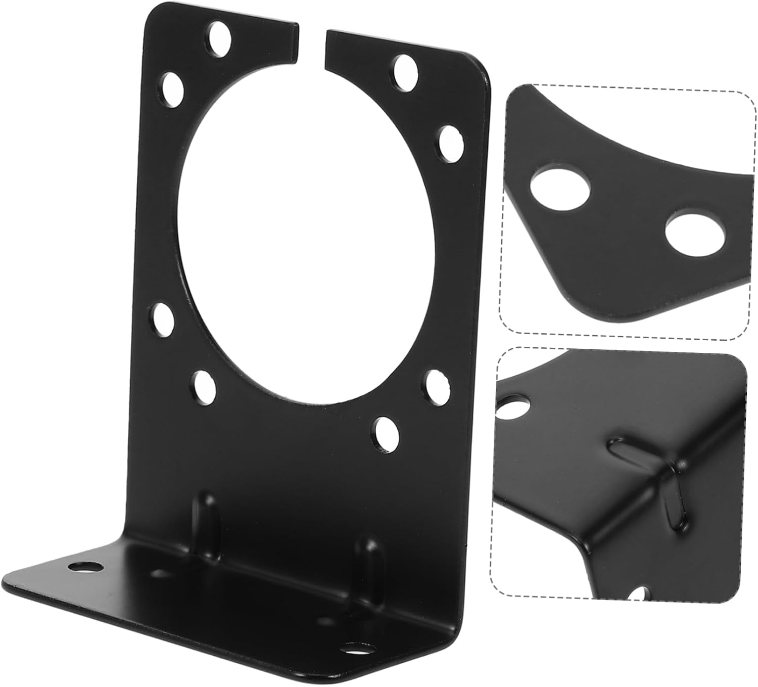 Way Trailer Connector Mounting Bracket Durable Wiring Harness Holder Pin Rv Plug Easy Installation Corrosion Resistant Secure Fixing for Long-Term Use