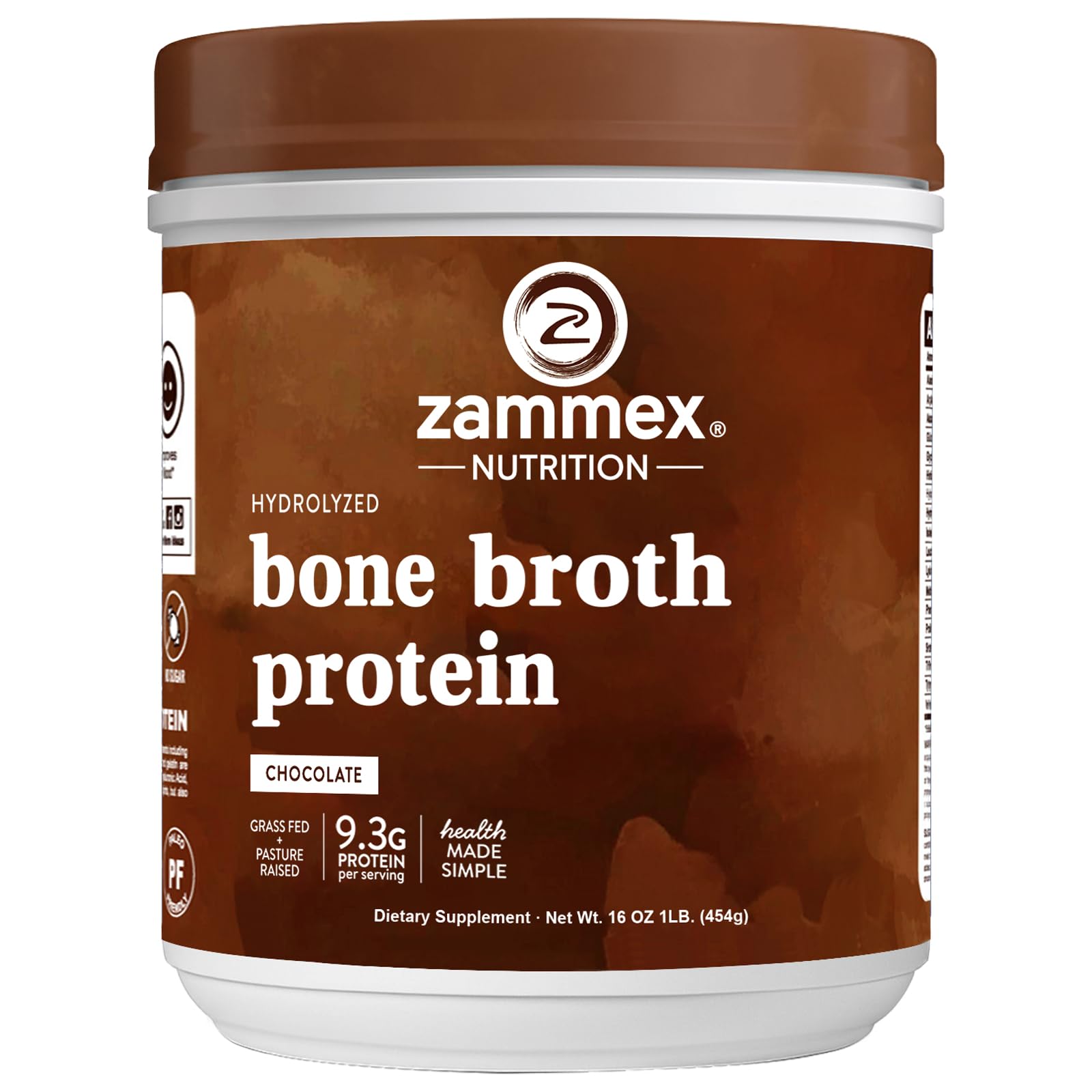 Zammex Bone Broth Protein Powder Chocolate