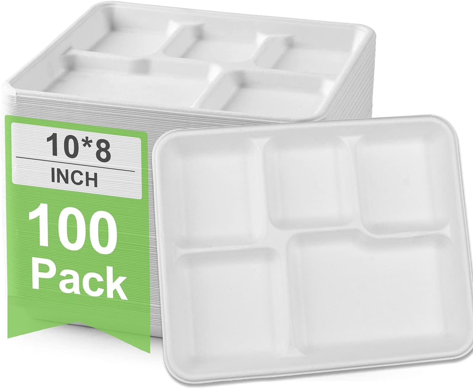 5 compartment plates disposable