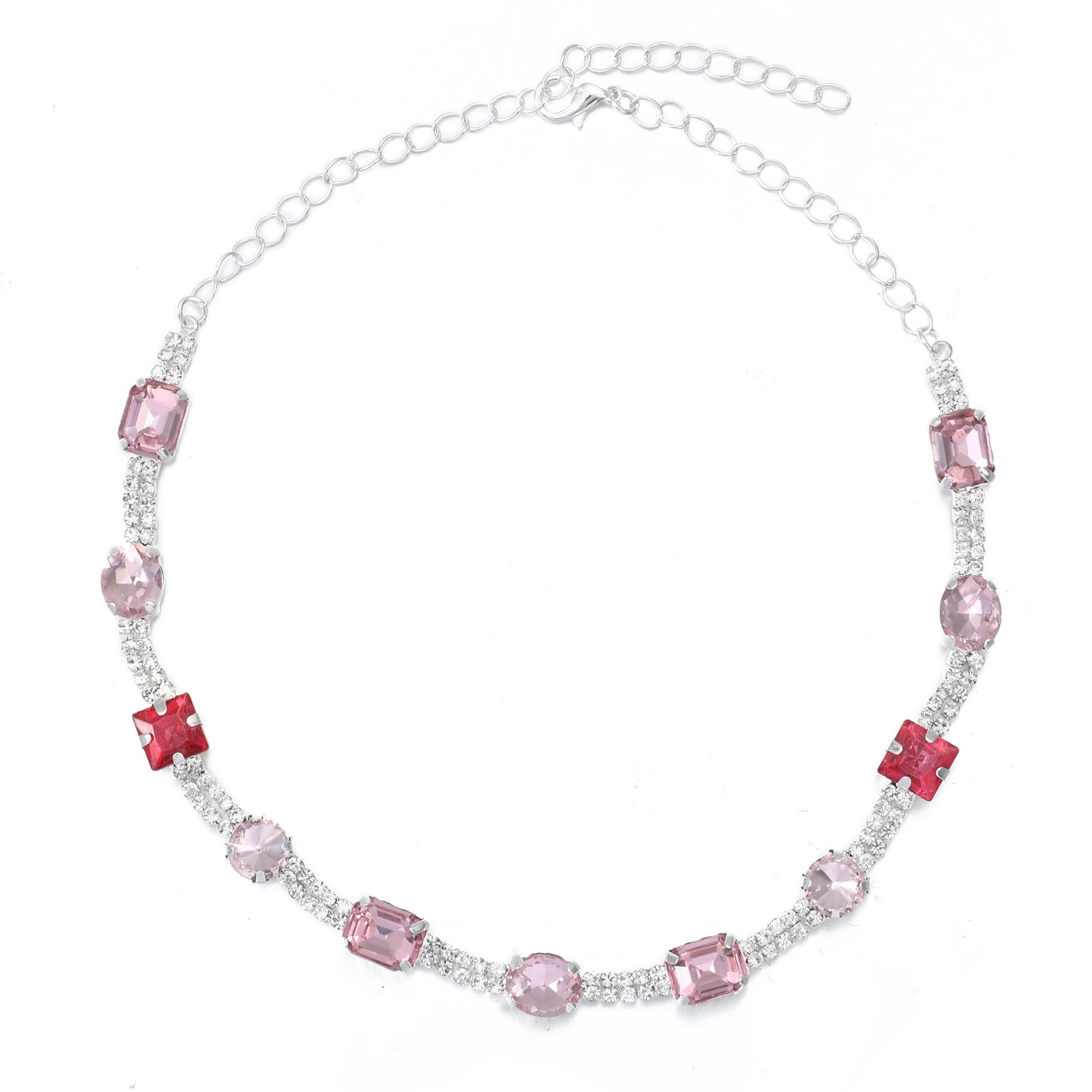 Salty Jasmine Grace Necklace for Women & Girls | Multi Stone Neck Chain | Choker | Modern Design | Fancy & Stylish Accessories | Aesthetic Jewellery | Diwali, Birthday, Anniversary & Special Occassion Gift | Everyday Wear Jewelry (B0CTK5NVYX) Amazon Price History, Amazon Price Tracker