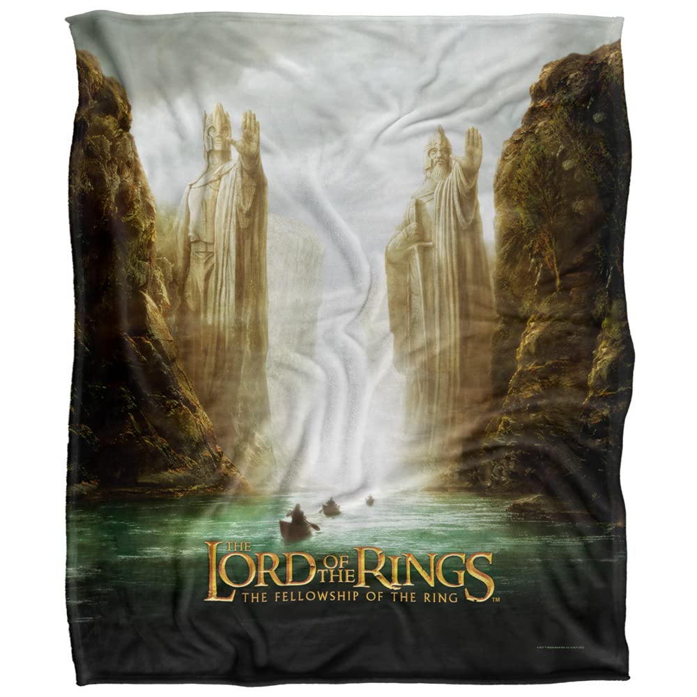 LOGOVISION Lord Of The Rings Argonath Poster Coperta super morbida al tatto setoso – 152 x 127 cm