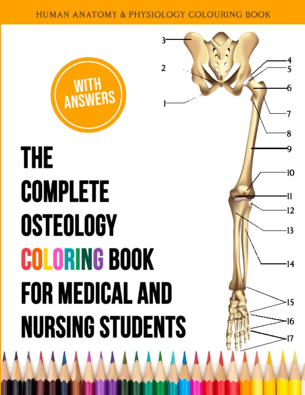 The Complete Osteology Coloring Book For Medical and Nursing Students - Human Anatomy and Physiology Colouring Book: The Perfect Gifts/present for ... Doctors, Physiotherapist, Midwives/Midwifery