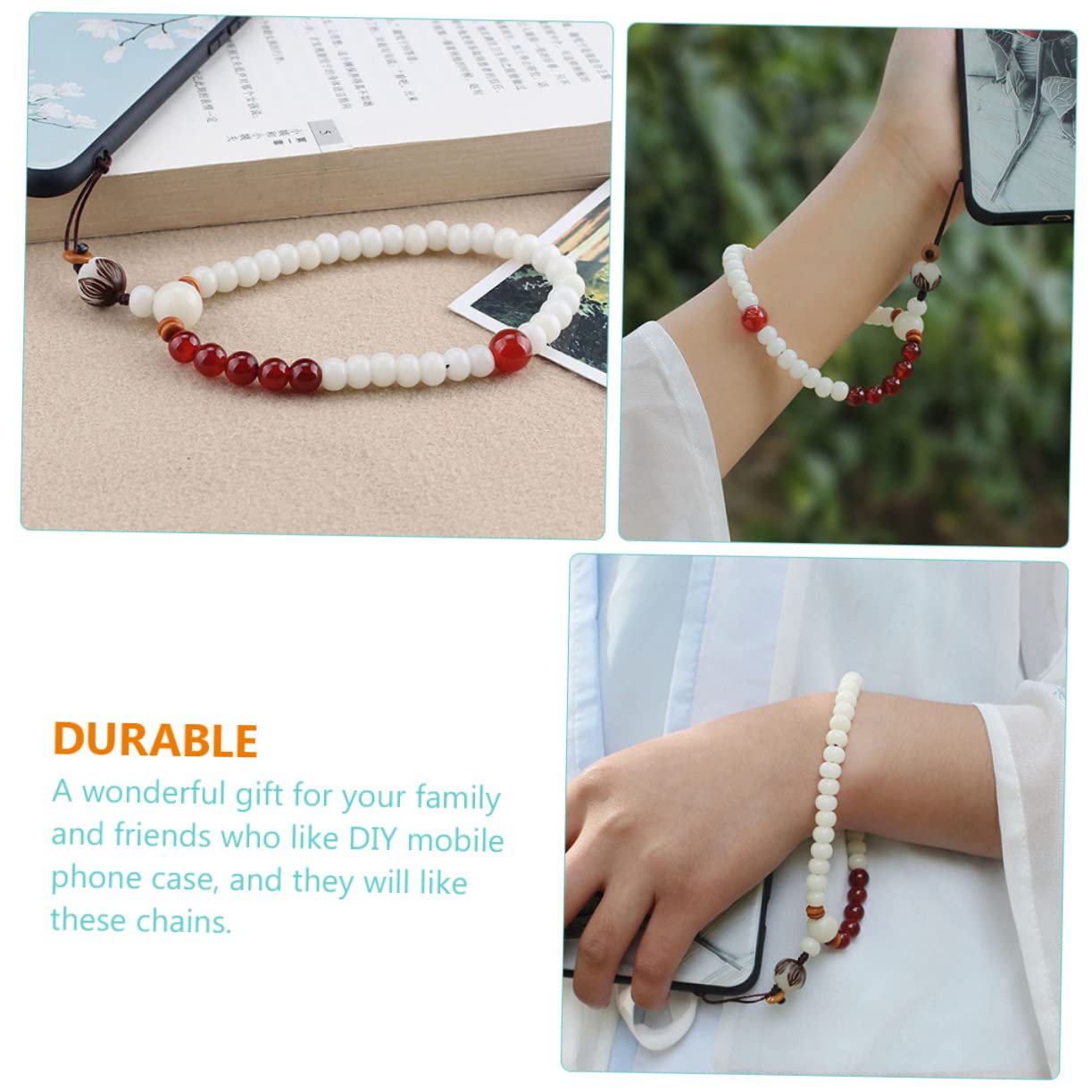 Artibetter 5piezas Cuerda Para Teléfono Móvil De Estilo Lanyard y Resistente Cadena Decorativa Para Llaves y Accesorios Para Amantes Del Diy Creatividad