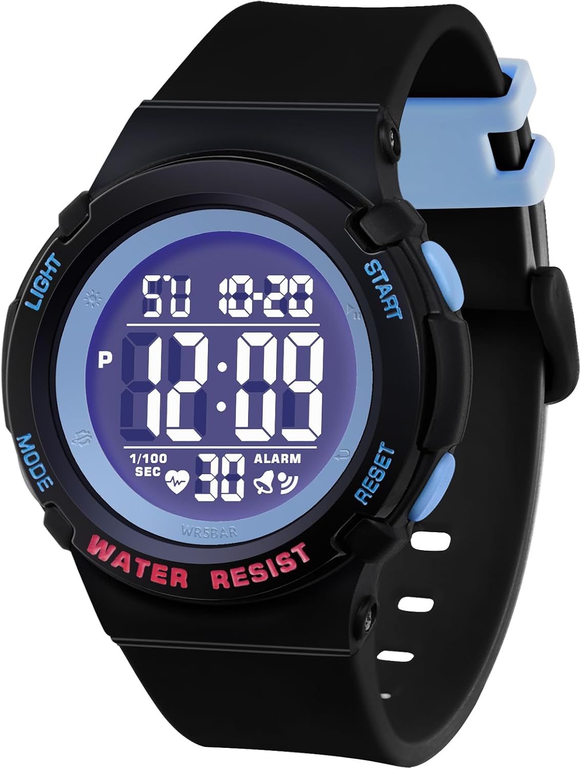 Digital Light Up Watch for Boy and Girl,Kids Watch Ages 7-16,Waterproof 5 ATM, School,Outdoor,Sports