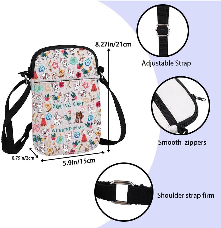 ZJXHPO Pig And Rooster Crossbody Bag Kakamora Lover Gift You've Got A Friend In Me Messenger Bag Ocean Adventure Carry On Bag (Got A Friend CB) - Image 4