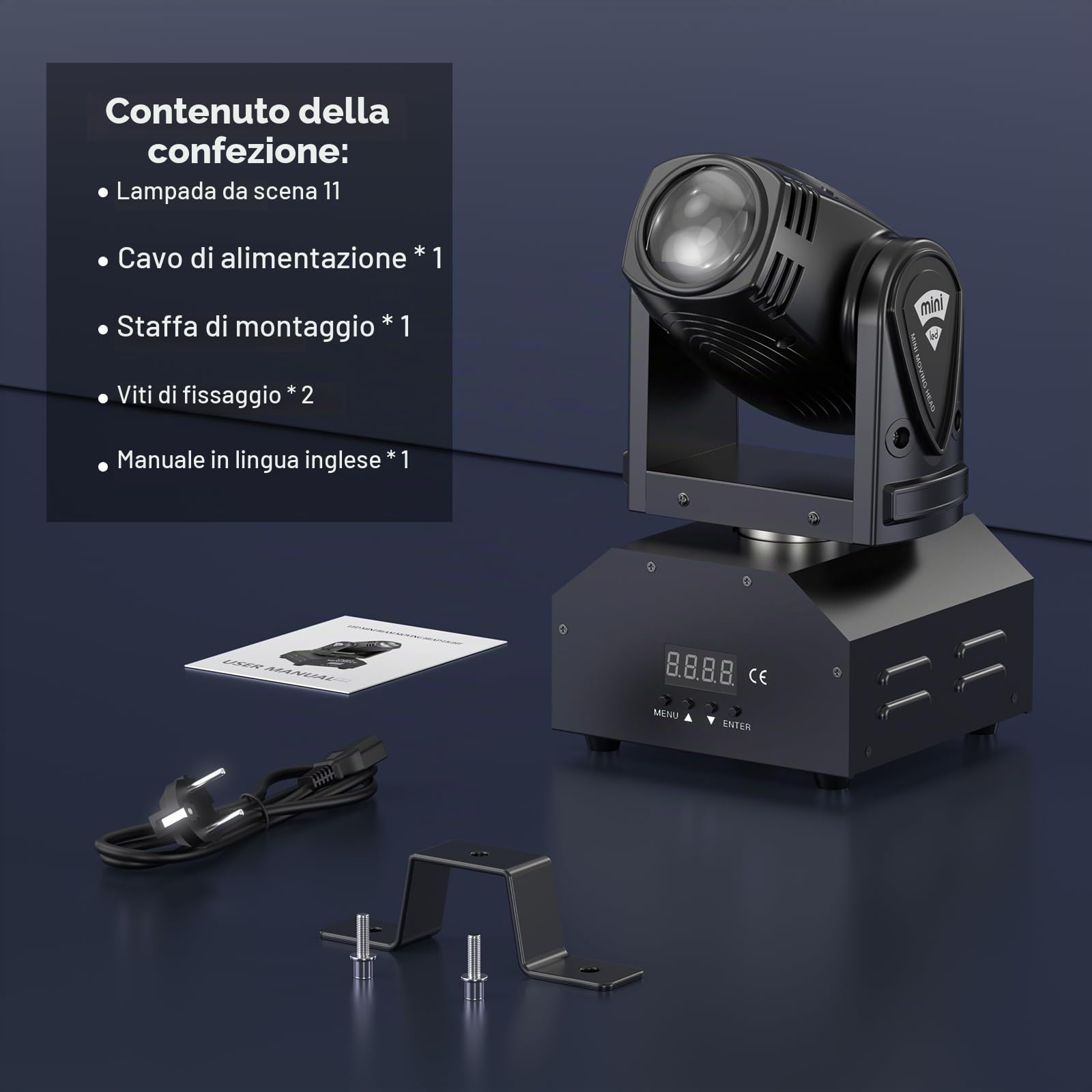 60W Mini RGBW LED Beam Teste Mobili d-mx 11/13 CH Pinspot Luce Disco Luce Effetti Luce Controllati dalla Musica per Disco Party DJ Club Bar Palco
