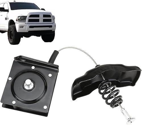 MITZONE Porta-cabrestante de neumático de repuesto compatible con Dodge Ram 1500 2002-2005 2003-2012 Dodge Ram 2500 Ram 3500 Reemplazar 924-538