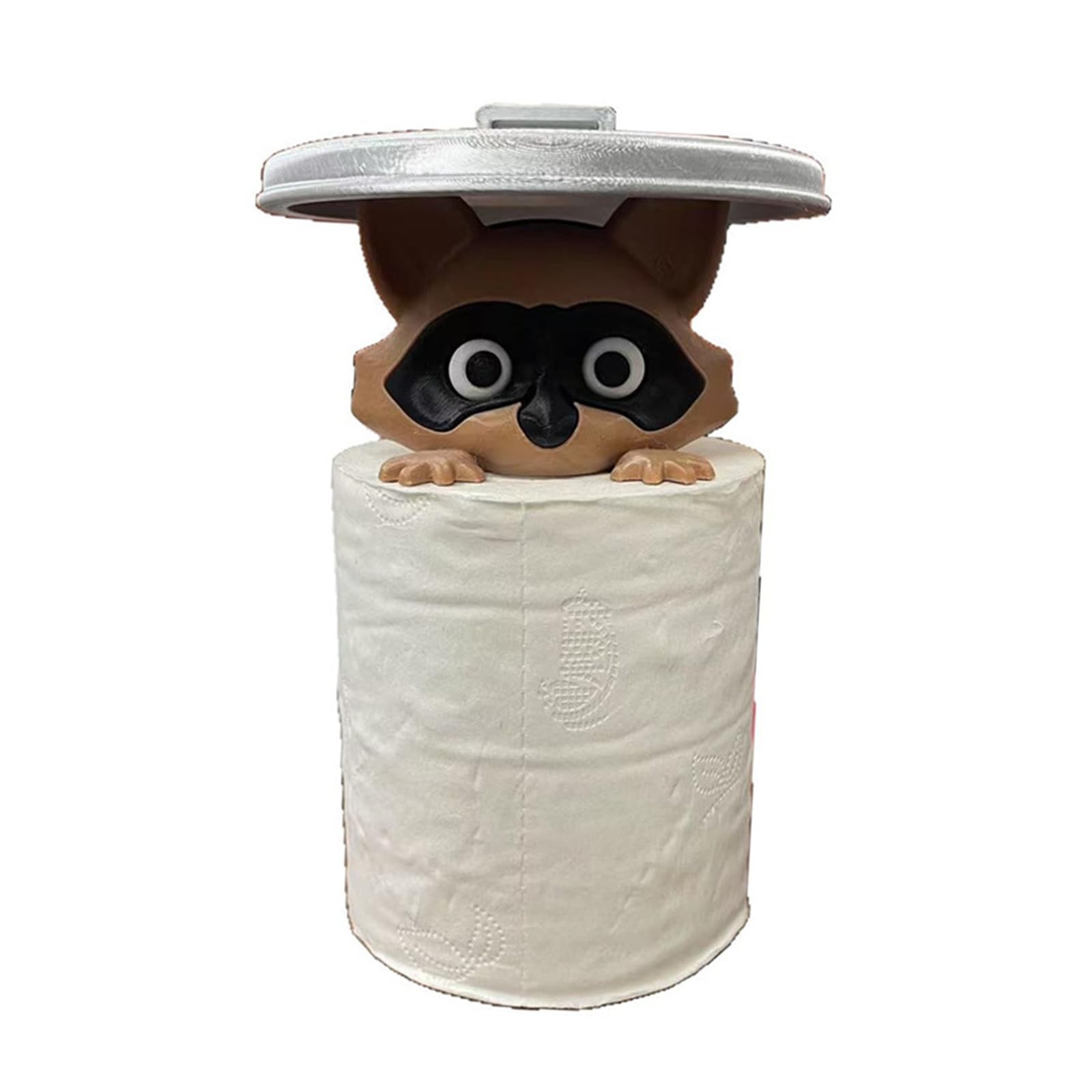 Whimsical Raccoons Bathroom Accessory Multifunctional Tissue Paper Shelf Space Saving Home Decors Solution Bathroom Wall Mount