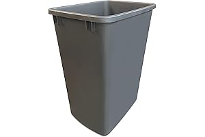 Plastic Trash Can - 35-Quart (9-Gallon)