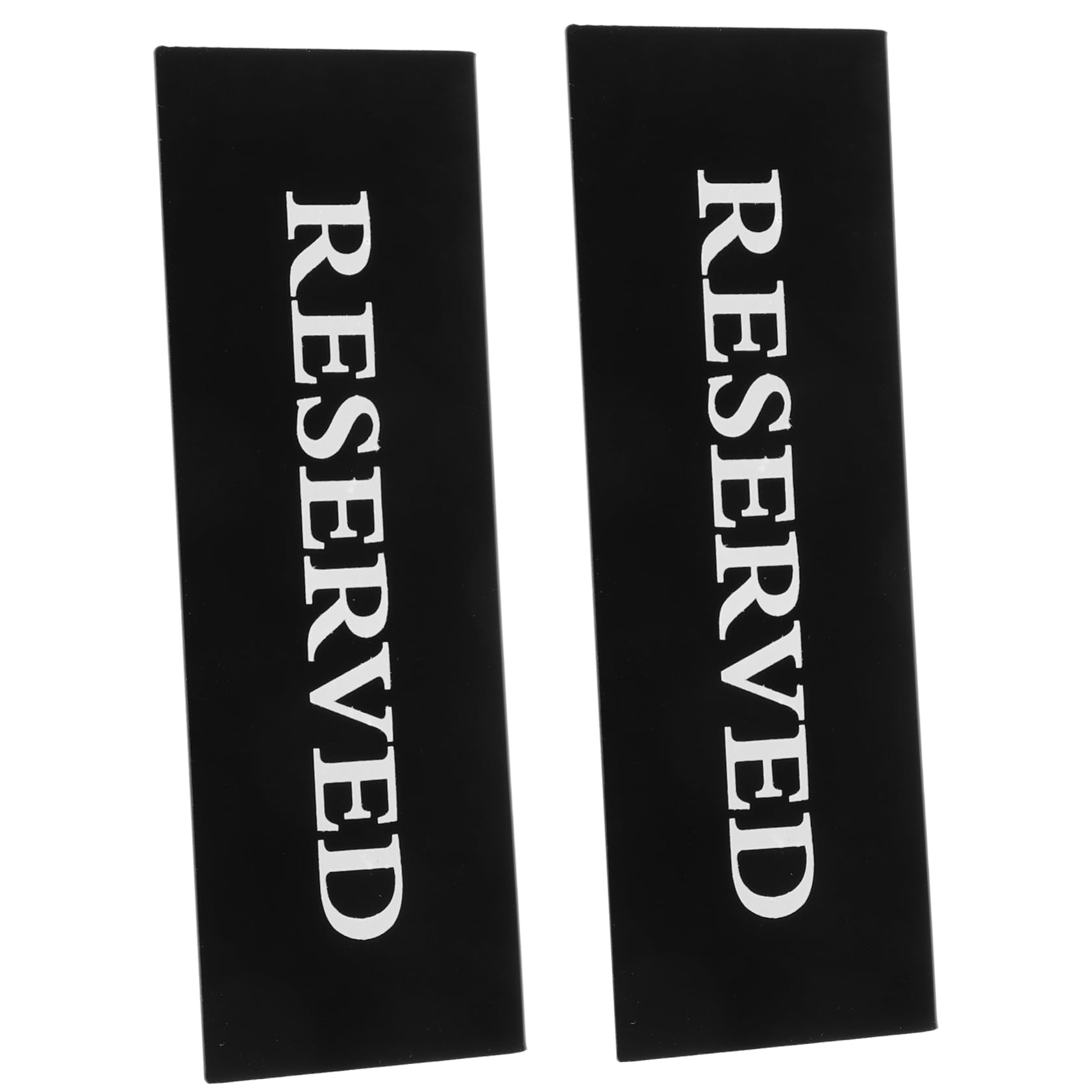 Cabilock Hotel Restaurant Seating Card Holders 2 Pack Wedding Banquet Event Reserved Signs