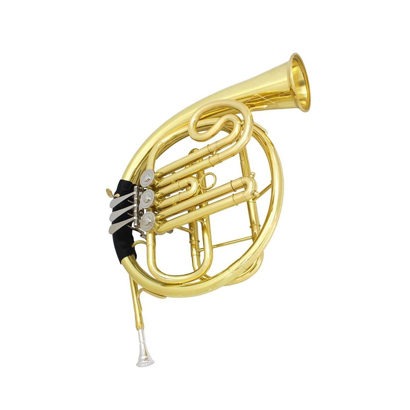 Corno Francese Strumento In Ottone Per Corno Francese In Fa Sib A 3 Tasti Dorato Con Scatola E Spazzola Accessori Per Strumenti