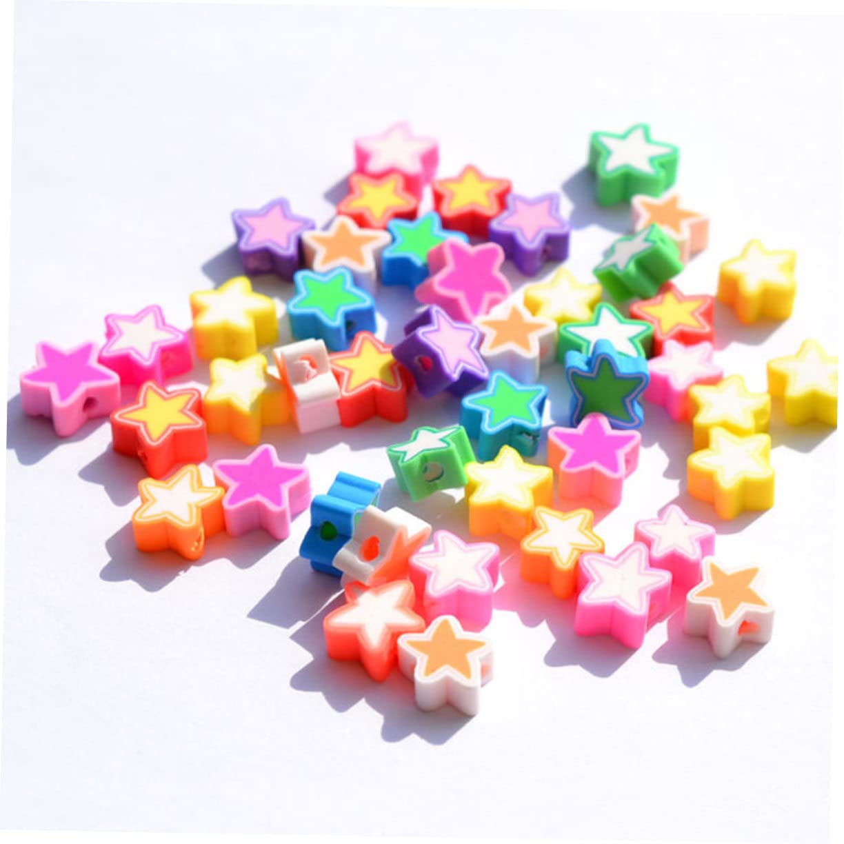 jojofuny Conjunto Abalorios De Espaciadora De Arcilla Polimérica Para Diy De Manualidades Para Joyería Y Pulseras 200 Piezas*5