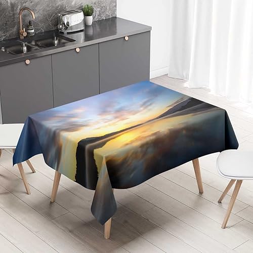 Miniatura 6 de Fondo estético abstracto contemporáneo con equilibrio geométrico vectorial mantel Redondo para mesa de 4 sillas, decoración para el hogar, cocina,