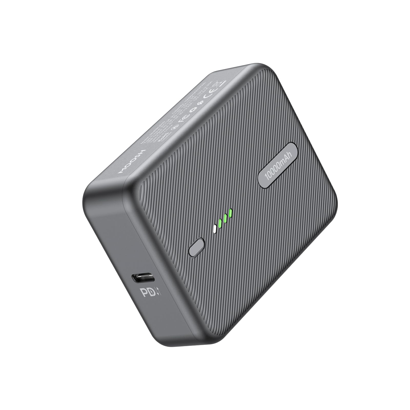 MOOSH Portable Charger Mini Cube 37W 10000mAh Power Bank, USB C in/Output Fast Charging with PD 3.0 & QC 3.0 Slim Lightweight iPhone Charger Dual Output Compatible with iPhone, Samsung Travel Friendly-image-37