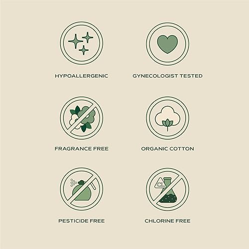 Miniatura 5 de Almohadillas orgánicas de algodón orgánico a base de cáñamo para mujer, almohadillas biodegradables orgánicas, ultra finas de algodón menstruales