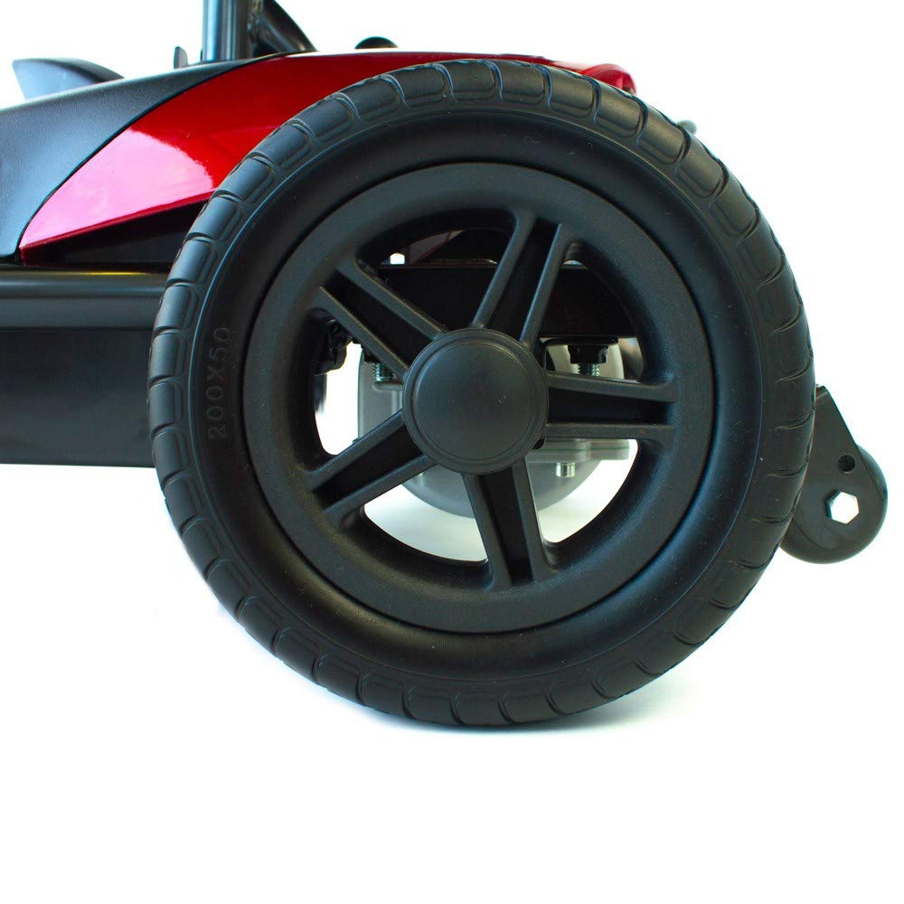 Mobiclinic®, Vehículo para Personas con Movilidad Reducida, Auton. 10km, Motor 250w, Hasta 135kg, Ruedas antivuelco, Velocidad 6.4 km/h, Asiento giratorio, Altura y manillar ajustable, Virgo