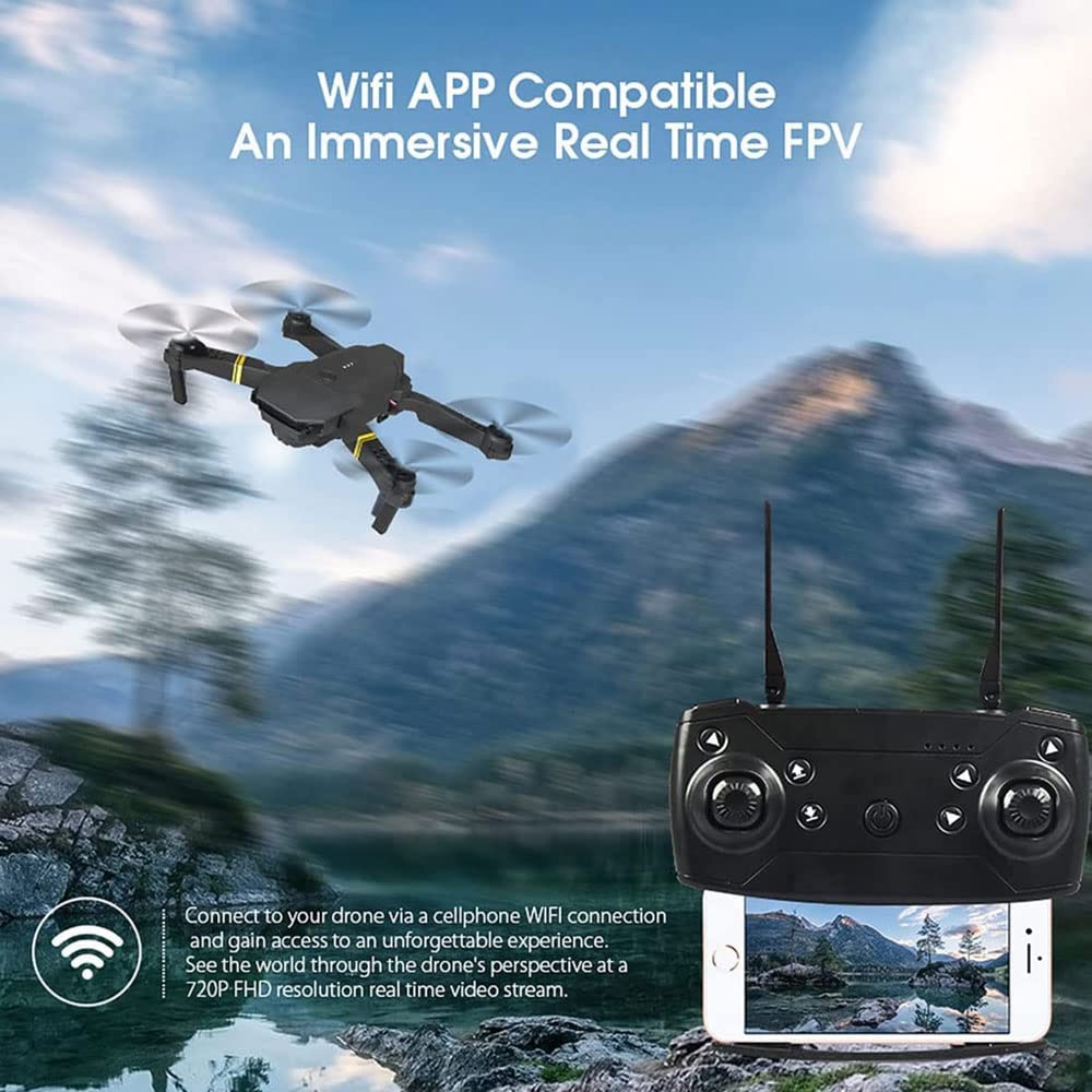 Drone with Camera for Adults and Kids -Foldable RC Quadcopter 4K HD FPV Drone Live Video with 2 Batteries Gesture/Control Teen Boys/Girls Gifts